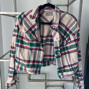 Father’s Daughter Plaid Crop Jacket